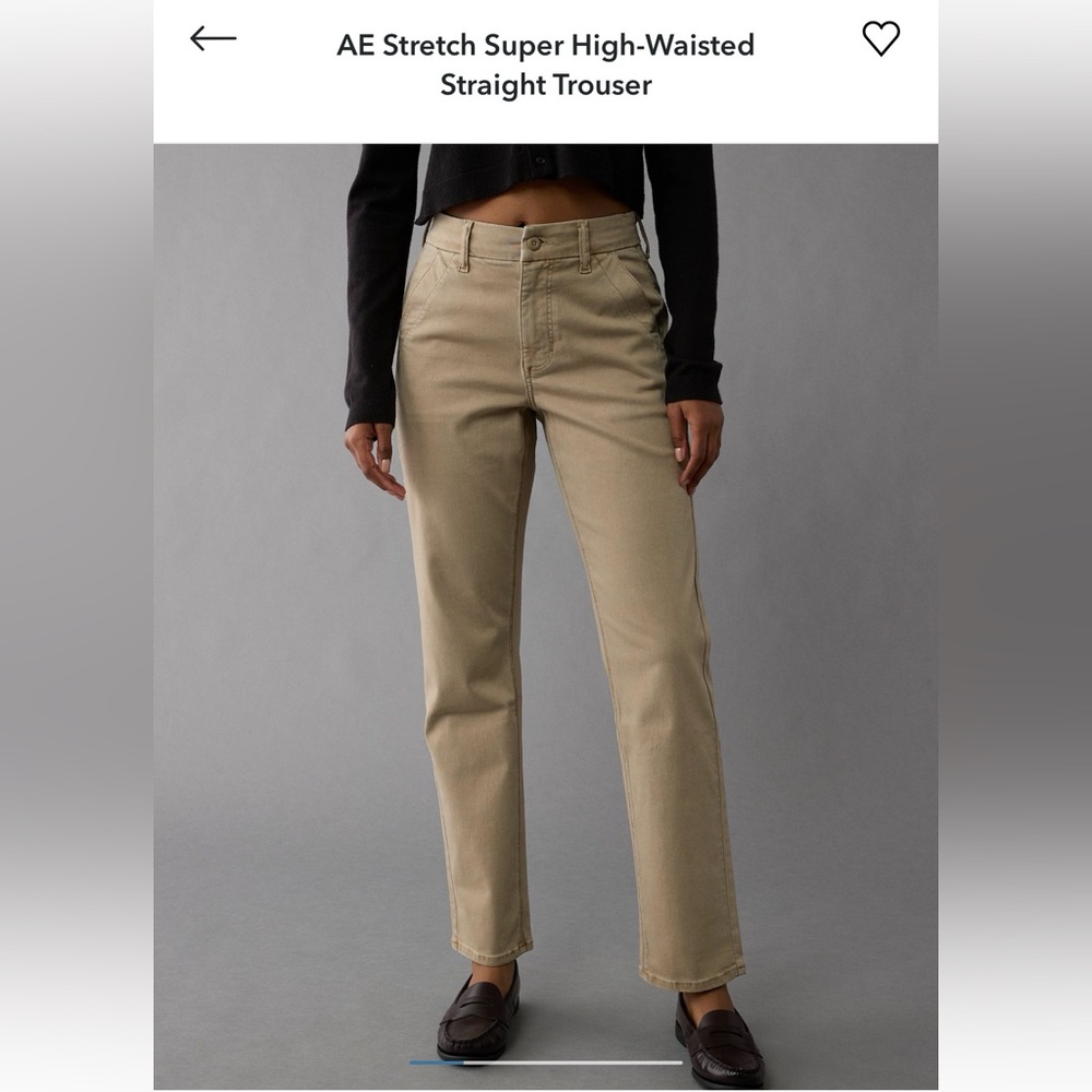 American Eagle classic Straight Leg Stretch Khakis